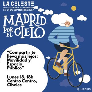 Cartel del debate: Compartir te lleva más lejos, Movilidad y Espacio Público