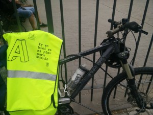 Chaleco: Ir en bici es mi plan para Madrid