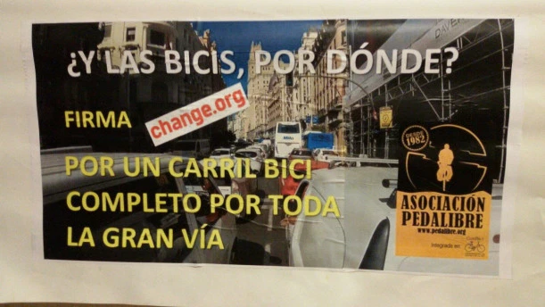 Carril bici Gran Vía